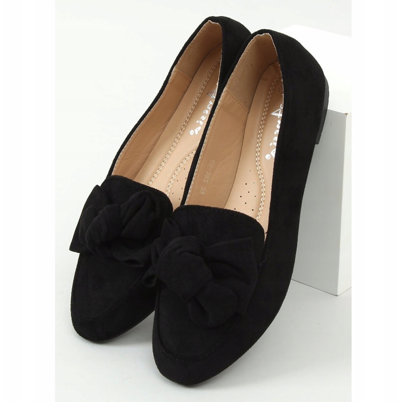 Mocassini neri con fiocco 88-382 Black nero 1