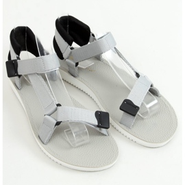 Grey N-67 Grey Sandali sportivi con velcro grigio 1