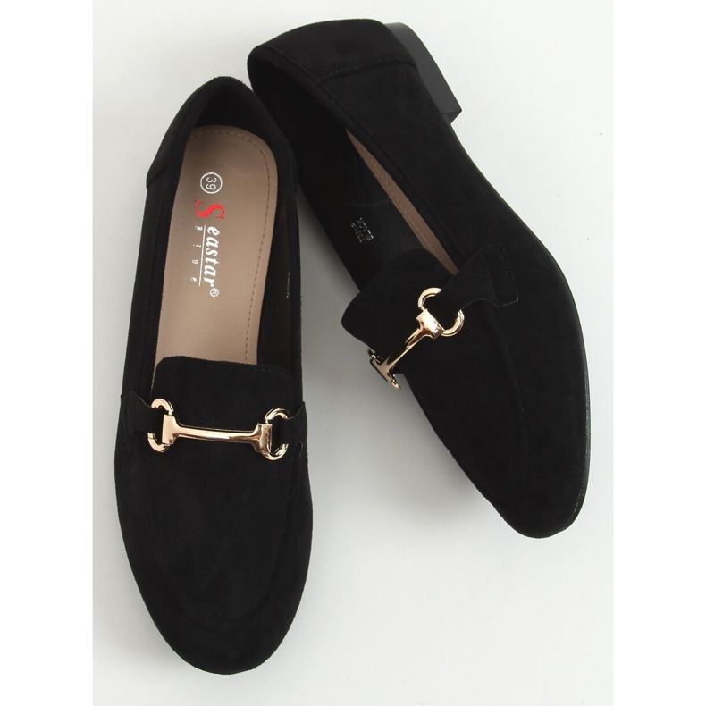 Mocassini neri da donna T391P Black nero 1