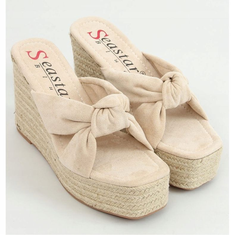 Beige XY14P Zeppe espadrillas beige 1