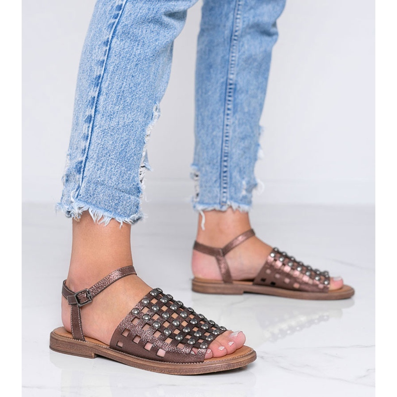 Marrone Sole Marrone Lucido Sandali 1