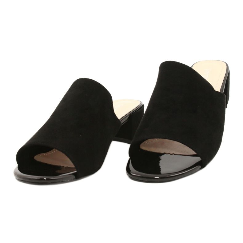 Sandali Sul Tacco Sergio Leone KL313 Nero 1