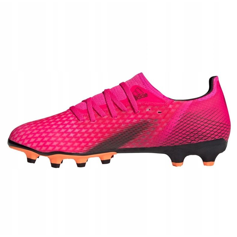 Scarpe da calcio Adidas X Ghosted.3 Mg M FW6973 grafite, rosa rosa 1