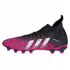 Scarpe da calcio Adidas Predator Freak.3 Mg M FW7515 grafite, nero, viola nero 1