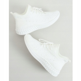 Bianco 7819 Calze bianche scarpe sportive 1