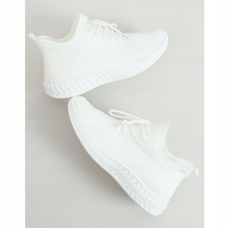 Bianco 7819 Calze bianche scarpe sportive 1