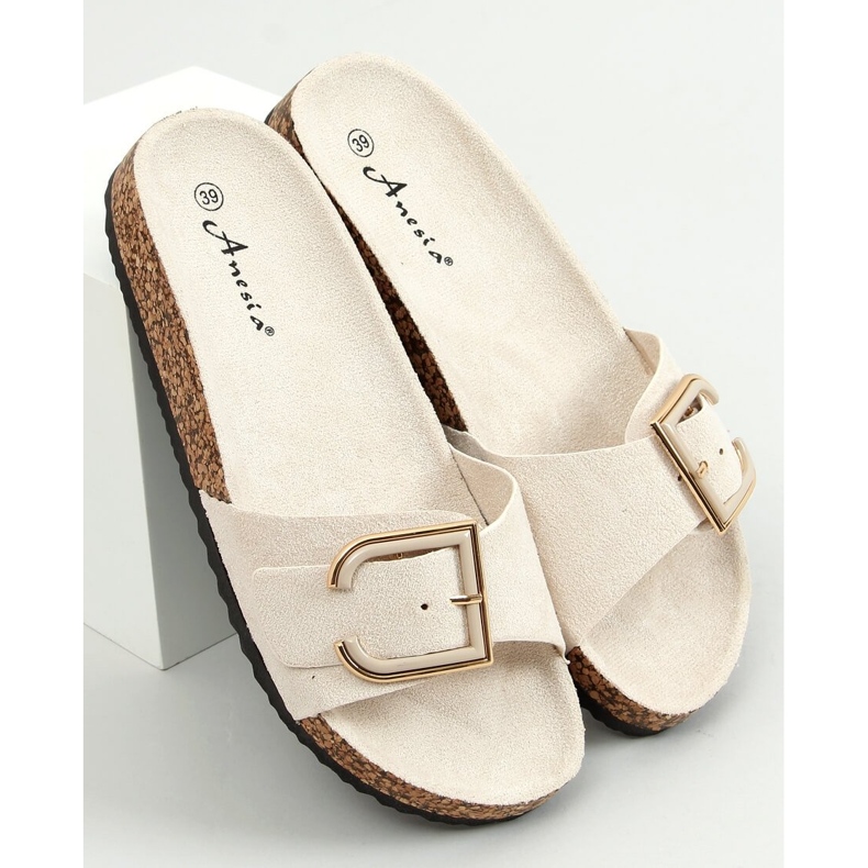 Ciabatte in sughero beige N-111 Beige 1