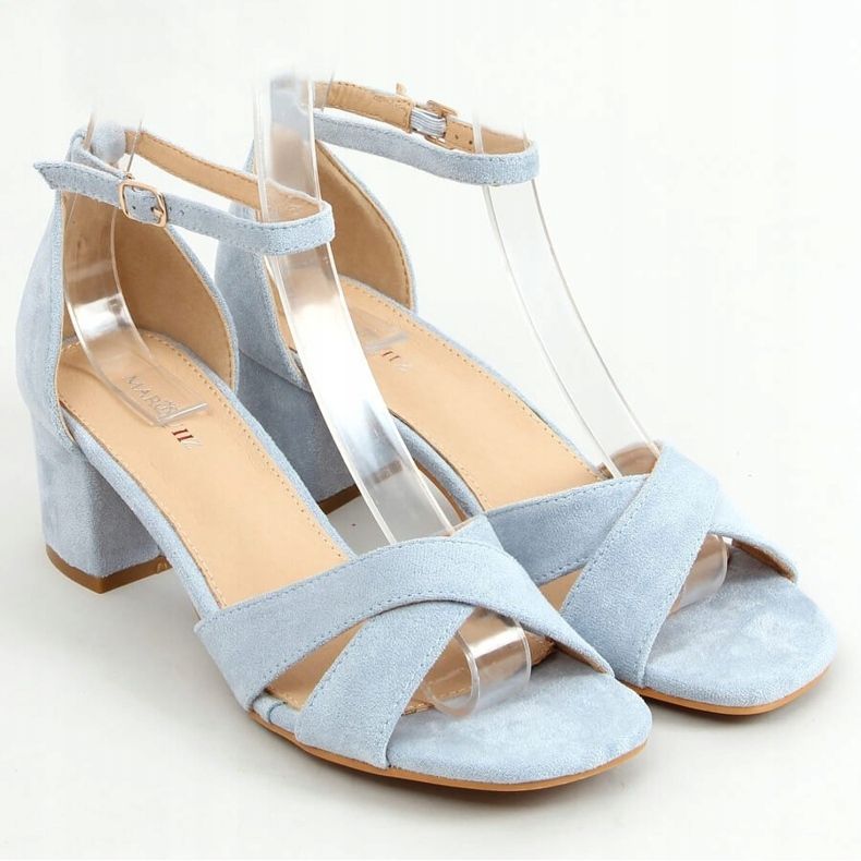 Sandali blu con tacco alto 8832 Blu 1