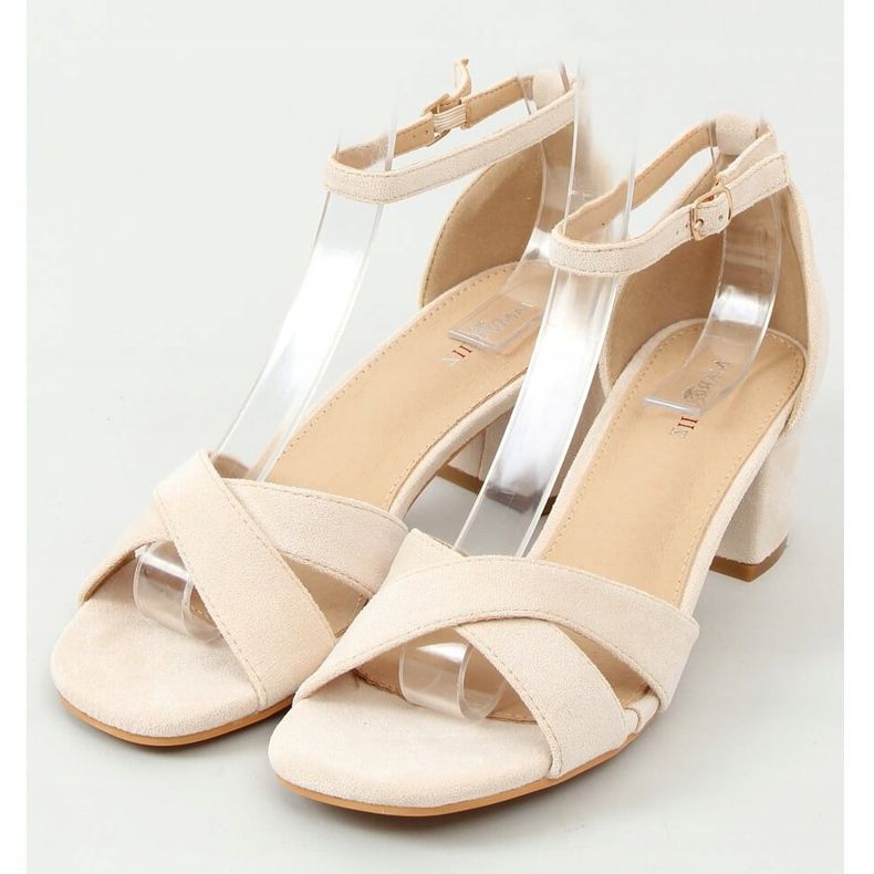 Sandali tacco alto beige 8832 Beige 1