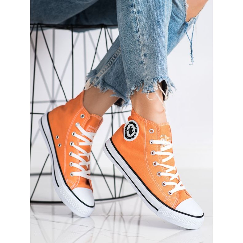 Scarpe da ginnastica alte New Age arancia 1