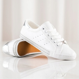 SHELOVET Sneakers Basse Con Ecopelle bianca 1