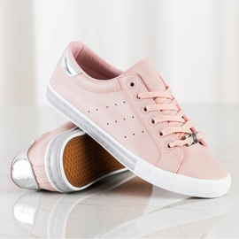 SHELOVET Sneakers Basse Con Ecopelle rosa 1