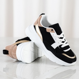 SHELOVET Sneakers alla moda con rete nero 1