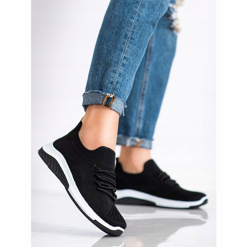 Camo Sneakers nere traforate nero 1