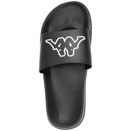 Pantofole Kappa Krus nere e bianche 242794 1110 nero 2