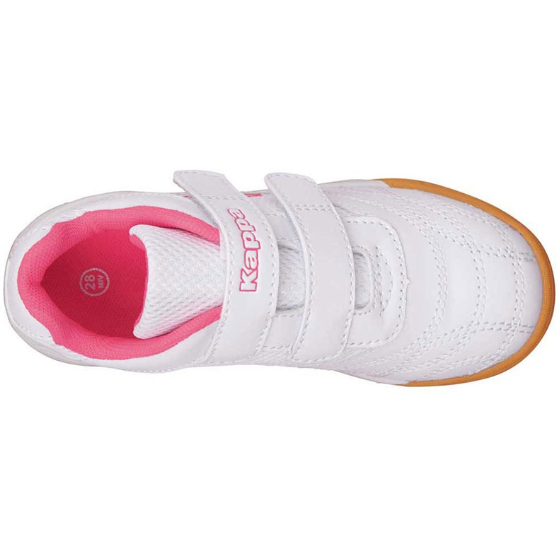 Kappa Kickoff K scarpe per bambini grigio-rosa 260509K 1027 bianco bianco 1