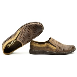 Joker Slip on scarpe estive da uomo marroni 730J marrone 2