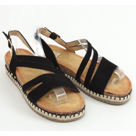 Sandali espadrillas Boho neri FD002 Black nero 1