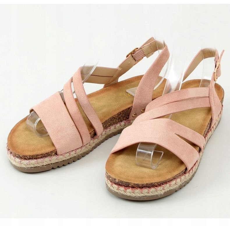 Sandali espadrillas boho rosa FD002 Pink 1