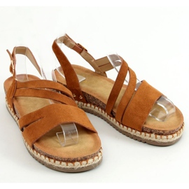 Sandali espadrillas boho cammello FD002 Camel marrone 1
