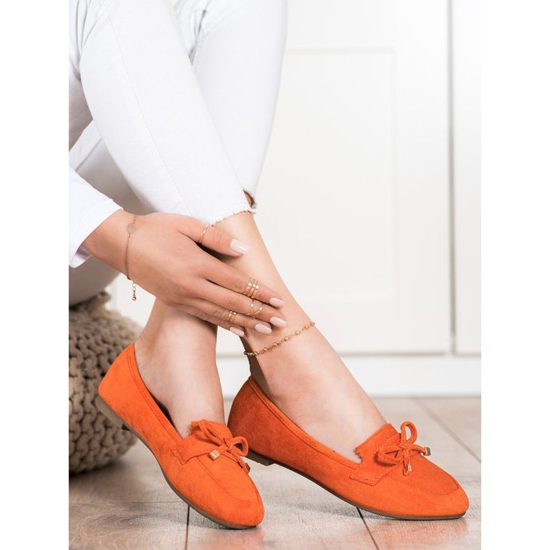 Anesia Paris Mocassini Con Fiocco arancia 2