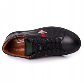 Bednarek Polish Shoes Sneakers da uomo in pelle brogue Bednarek Black nero 1