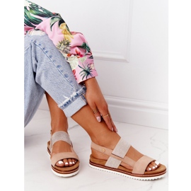 EVE Sandali Con Polsino Argento Beige Almeria 1