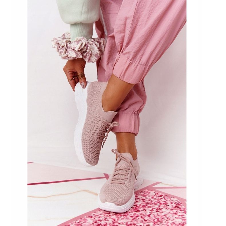 PS1 Scarpe sportive da donna Sneakers Pink Ruler bianca rosa 2