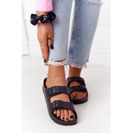 NEWS Pantofole in gomma Stacy nere da donna nero 2