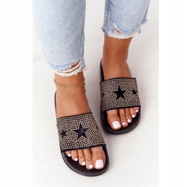 EVE Pantofole In Gomma Edie Nere Con Getti nero 1