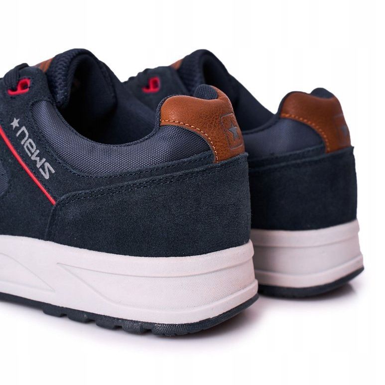 NEWS Scarpe sportive da uomo Sneakers Navy Fabian blu navy 1