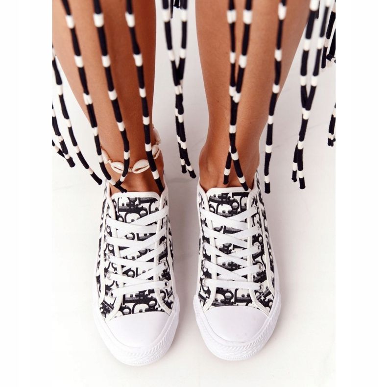 PS1 Sneakers da donna con logo bianco e nero Day Off bianca 1