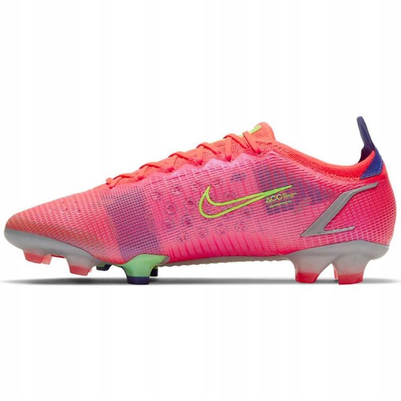 Nike Mercurial Vapor 14 Elite Fg M CQ7635 600 Scarpa da calcio verde, rosa rosa 2