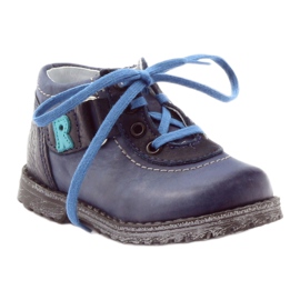 Stivali in pelle da ragazzo 1456 blu navy RenBut 1