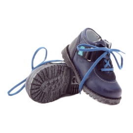 Stivali in pelle da ragazzo 1456 blu navy RenBut 3