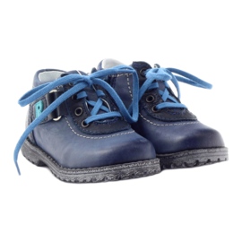 Stivali in pelle da ragazzo 1456 blu navy RenBut 4