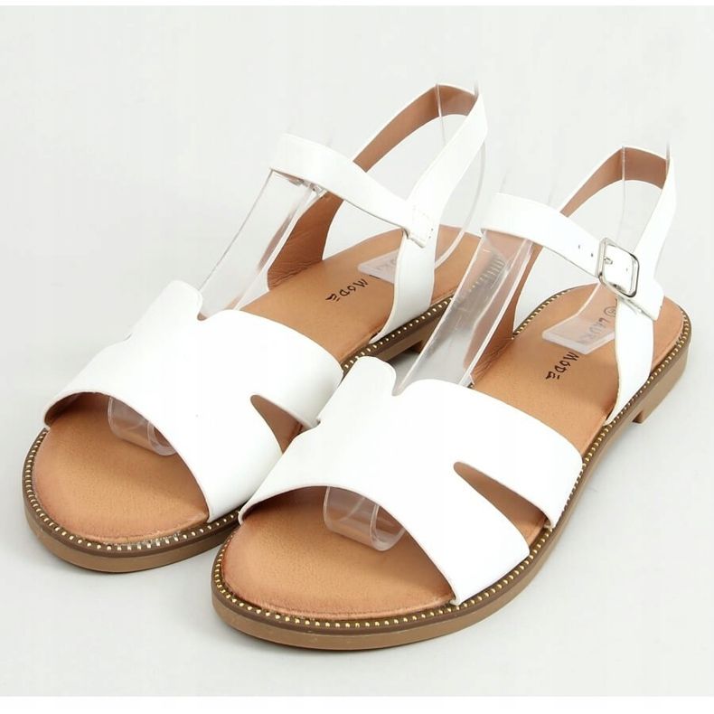 Sandali da donna bianchi K-20 White bianco 1
