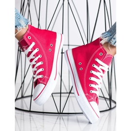 Scarpe da ginnastica alte New Age rosa 2