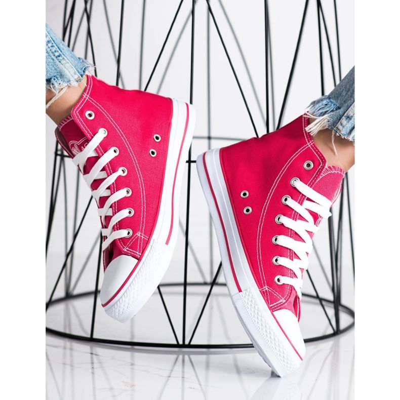 Scarpe da ginnastica alte New Age rosa 2
