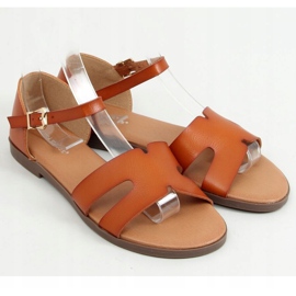 Cammello 7823 Sandali da donna color cammello marrone 1