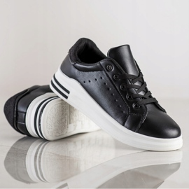 Diamantique Sneakers Con Inserto Glitter nero 1