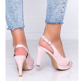 Sandali rosa sul tacco a spillo Big Girl 2