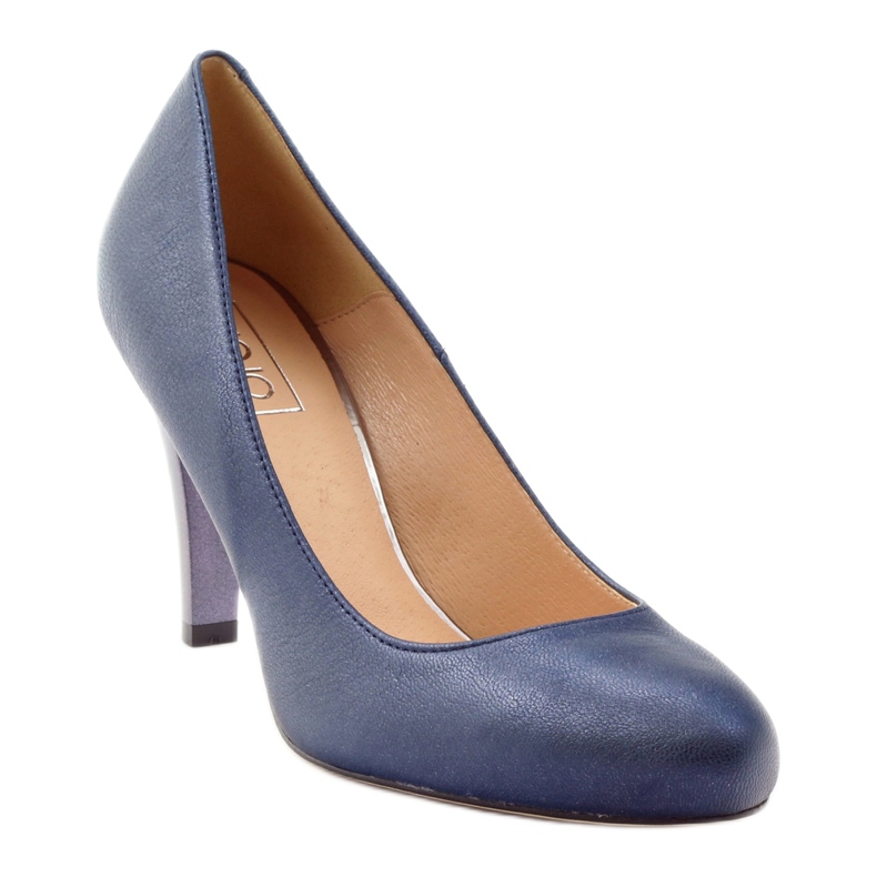 Mojo Décolleté comodi tacchi blu metallizzati multicolore 1