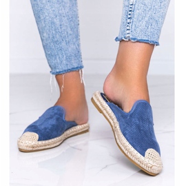 Infradito blu con frontale Kinshasa incorporato 1