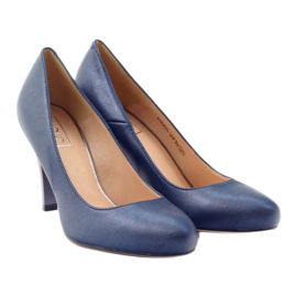 Mojo Décolleté comodi tacchi blu metallizzati multicolore 4