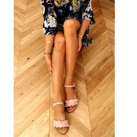 Sandali rosa da donna WL1635 Nude 1