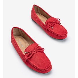 Mocassini rossi con fiocco Deonte rosso 1