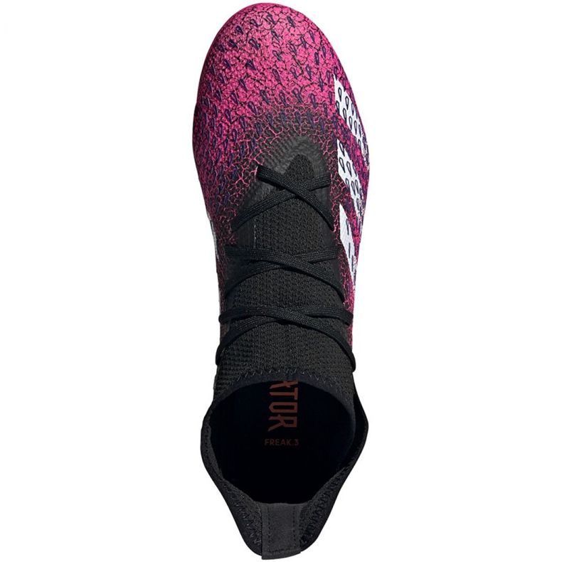Scarpe da calcio Adidas Predator Freak.3 Fg M FW7514 nero, nero, rosa rosa 1