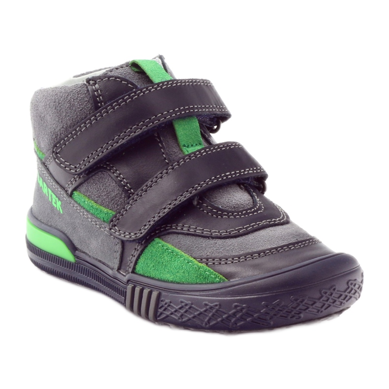 Stivali in velcro grigi e verdi Bartek 91756 nero multicolore grigio verde 1