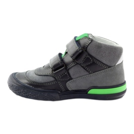 Stivali in velcro grigi e verdi Bartek 91756 nero multicolore grigio verde 2